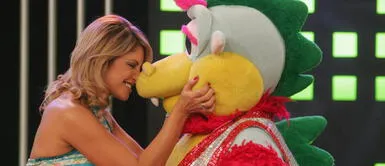 Karina Rivera se reencontró con Timoteo. Karina Rivera no pudo contener el llanto tras reencontrarse con Timoteo | VIDEO