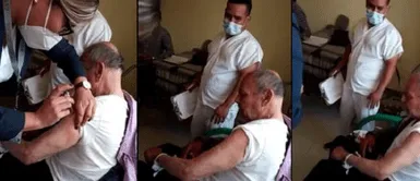 Anciano agrede verbalmente a enfermera antes de ser vacunado contra la COVID-19 Anciano agrede verbalmente a enfermera antes de ser vacunado contra la COVID-19