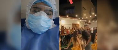 Explosión de Iquitos Videoclip: Reacción de enfermera se viraliza en Tiktok por COVID-19 video La reacción viral de una enfermera luego de ver a muchas personas grabando videoclip del "Grupo Explosión de Iquitos"