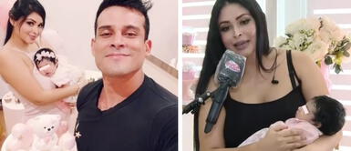 Pamela Franco se mostró agradecida por el apoyo de Christian Domínguez. Valentino, hijo de Karla Tarazona, emocionó a Pamela con su saludo por el primer mes de hermana