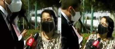 Reportero de América Noticias encontró a su madre haciendo cola para votar y esta fue su reacción. Reportero se encuentra con su mamá haciendo cola para votar y entrevista en vivo