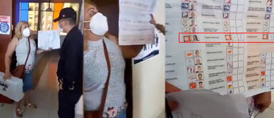 Mujer denuncia presunto fraude electoral ELECCIONES 2021: Denuncian entrega de cédulas marcadas en local de votación de Pueblo Libre
