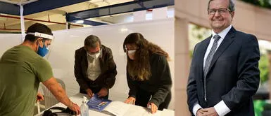 Alcalde de Miraflores, Luis Molina, asumió esta mañana funciones de miembro de mesa. Elecciones 2021: alcalde de Miraflores asume funciones de miembro de mesa