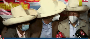 Pedro Castillo Pedro Castillo tras liderar Flash Electoral: "Hay que esperar los datos oficiales"