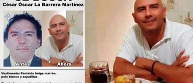 César óscar La Barrera Martínez apuñaló a su pareja y estranguló a la menor de 11 años, para luego darse a la fuga con camioneta y cosas de valor de la víctima. Ofrecen recompensa de S/20 mil por acusado de feminicidio contra empresaria y su hija de 11 años