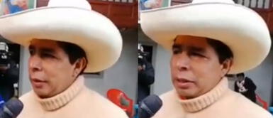 Pedro Castillo no soportó más que lo llamen terrorista. Pedro Castillo: “cómo crees que te sientes cuando te tildan de terrorista, y no lo eres”