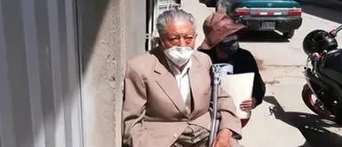 Puno. Aurelio Frisancho inició el proceso contra Scotiabank en el 2019. Foto: Onda Azul Puno: ordenan a Banco Scotiabank devolver 40.000 dólares robados de cuenta de anciano