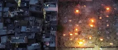 India: Registran cremaciones masivas por descomunal incremento de víctimas de COVID-19 India: Registran cremaciones masivas por descomunal incremento de víctimas de COVID-19