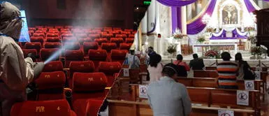 Desde el lunes templos, gimnasios y casinos podrán operar al 20% de su aforo Templos, gimnasios, cines, y otros, volverán a operar en zonas de riesgo extremo por COVID-19