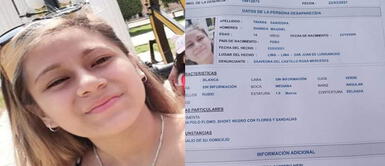 Zharick Magdyel Távara Saavedra desapareció el pasado 23 de marzo. San Juan de Lurigancho: menor de 14 años lleva desaparecida desde hace un mes