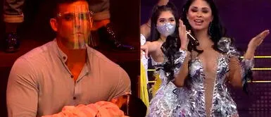 Pamela Franco reveló que Christian Domínguez le dijo que estaba 'dura' al bailar. Foto: captura El artista del Año / América TV Christian y su bebé acompañaron a Pamela Franco en El artista del Año