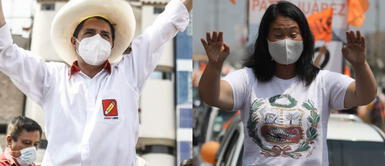 Pedro Castillo obtuvo el mayor porcentaje en la primera vuelta y Keiko Fujimori se mantuvo en segundo lugar. IEP: Pedro Castillo obtiene 41,5% de intención de voto y Keiko Fujimori alcanza 21,5%