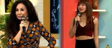 La Uchulú le juega divertida broma a Janet Barboza en vivo La Uchulú le juega divertida broma a Janet Barboza en vivo