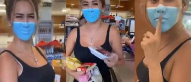 Josh Paler Lin y Leia son una pareja de influencers que realizan Influencers burlan la pandemia al pintarse cubrebocas en el rostro para ganar suscriptores