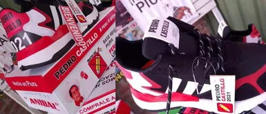 Las zapatillas de Pedro Castillo se distribuye en Piura. Pedro Castillo: empresario crea zapatillas "Air Castle" y se vuelve viral en redes sociales
