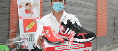 Pedro Castillo: Creador de zapatillas Pedro Castillo: Creador de zapatillas "Air Castle" niega vínculos con candidato