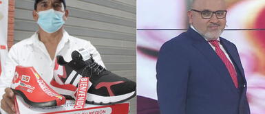 Anibal Castillo respondió en redes a las criticas de Beto Ortiz Creador de zapatillas Air Castle: "Podemos hacer uno que se llame Beto Ortiz. Pueden ser naranjas"