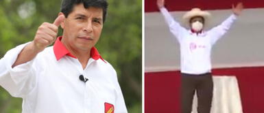 Pedro Castillo en debate presidencial en Chota Pedro Castillo ingresó bailando Cholo Chotano en debate contra Keiko | VIDEO