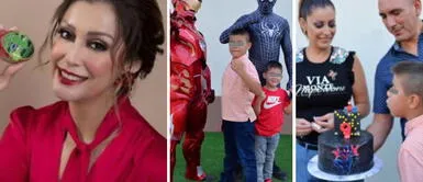 Karla Tarazona organizó una fiesta infantil virtual a su pequeño. Karla Tarazona celebró con un tierno cumpleaños los 9 añitos de su hijo