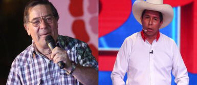 El productor de televisión dijo que ya tenía decidido su voto. Efraín Aguilar a Lucho Cáceres: “Jamás pondría a mis nietos como alumnos de Pedro Castillo"