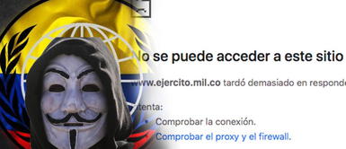 Anonymous se atribuye ‘Anonymous’ reaparece por problemas sociales en Colombia y hackea al ejército