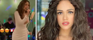 Captan a Mayra Goñi cantando en restaurante peruano en Miami Captan a Mayra Goñi cantando en restaurante peruano en Miami