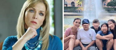 Laura Flores junto a sus hijos. Laura Flores apoyará a sus hijos adoptivos a encontrar sus padres biológicos