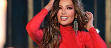 Thalía y vestido de princesa Thalía rompe esquemas con imponente esmoquin durante los Latin Grammy