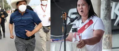Keiko Fujimori reta a Pedro Castillo a debatir en Chorrillos Pedro Castillo no acepta debatir con Keiko Fujimori en la puerta del Santa Mónica