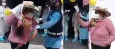 COVID-19 Perú: Adulta mayor supera el coronavirus después de 40 días en UCI y zapatea de felicidad Adulta mayor vence a la COVID-19 y baila huayno de felicidad en Arequipa