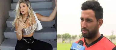 Macarena Vélez ilusionada. Macarena Vélez se muestra feliz junto a futbolista de Cantolao