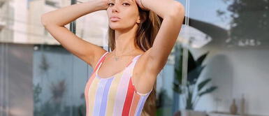 Natalie Vértiz luce avanzando embarazo Natalie Vértiz luce su avanzado embarazo con sofisticado outfit de tul y lencería