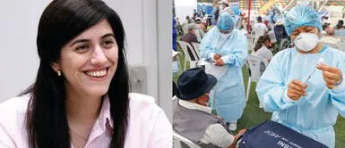 María Antonieta Alva resalta el trabajo del personal que vacuna contra la COVID-19 María Antonieta Alva resalta el trabajo del personal que vacuna contra la COVID-19