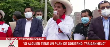 Pedro Castillo le pidió a toda la población que le dé un plan de gobierno Pedro Castillo le pidió a toda la población que le dé un plan de gobierno