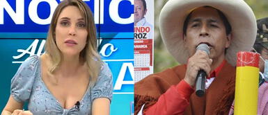 Pedro Castillo decidió no asistir al debate en Chorrillos pese a que el estrado ya había sido armado. Juliana Oxenford cuestiona a Pedro Castillo por no asistir a debate en Chorrillos