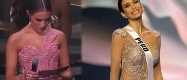 Presentadora de Miss Universo se sorprende al anunciar que Janick Maceta no pasaba a la final Presentadora de Miss Universo se sorprende al anunciar que Janick Maceta no pasaba a la final