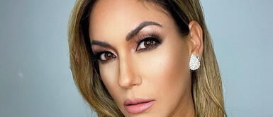 Tilsa Lozano apuesta por la tendencia cut out en su vestido de gala. Tilsa Lozano se impone con vestido metálico bordado con cristales y 'pailettes'