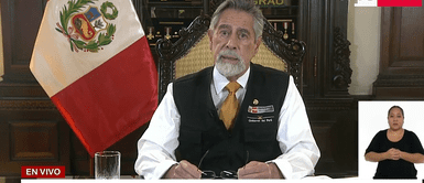 Francisco Sagasti Francisco Sagasti se quiebra al presentar informe sobre su gestión en la pandemia