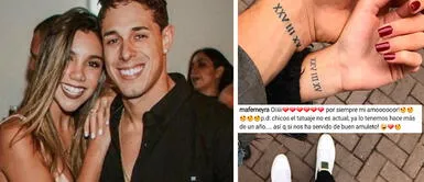 Hugo García y Mafer Neyra no se borrarán el tatuaje que se hicieron juntos Hugo García y Mafer Neyra no se borrarán el tatuaje que se hicieron juntos