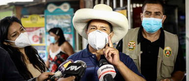 Pedro Castillo evitó pronunciarse de la burla de Vladimir Cerrón sobre la salud de Inés Melchor. Pedro Castillo se solidariza con Inés Melchor, quien ha dado positivo a COVID-19