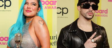 Los cantantes fueron premiados en los Billboard Music Awards 2021. Karol G y Bad Bunny se emocionaron al ganar premios en los Billboard Music Awards 2021