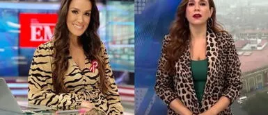 Verónica Linares y Karina Borrero en 'América noticias: primera edición'. Karina Borrero revela atentado en el VRAEM fue del narcotráfico y Verónica Linares la corrige en vivo