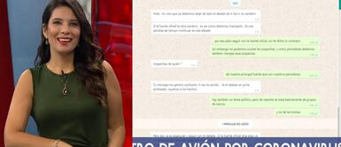 Canal N mostró en vivo conversación privada de periodista Angélica Valdéz. Angélica Valdés: Canal N muestra por error chat de WhatsApp de la periodista