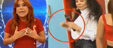 Magaly Medina critica a Janet Barboza Magaly Medina critica a Janet Barboza por quitarse la carachama de la boca
