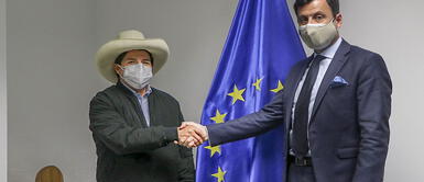 Castillo conversó con embajador de la EU en Perú sobre la democracia e inversión privada Castillo conversó con embajador de la EU en Perú sobre la democracia e inversión privada