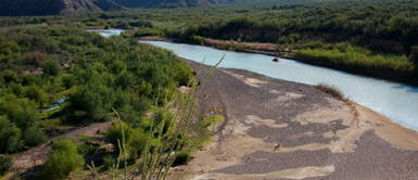 El Río Grande separa a México de Estados Unidos. Foto: difusión El Río Grande separa a México de Estados Unidos. Foto: difusión