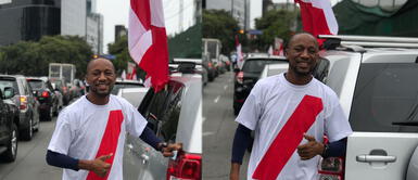Carlos Zambrano participó en marcha por la democracia a favor de Keiko Fujimori Fuerza Popular Carlos Zambrano se muestra a favor de Keiko Fujimori "en marcha por la democracia"