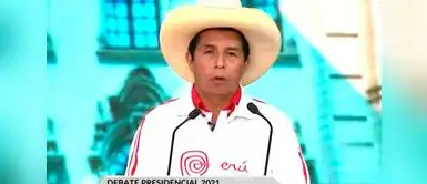 Pedro Castillo inicia el primer bloque del debate presidencial Pedro Castillo inicia el primer bloque del debate presidencial