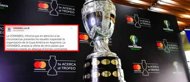 Conmebol anunció que la Copa América ya no se realizará en Argentina Conmebol anunció que la Copa América ya no se realizará en Argentina
