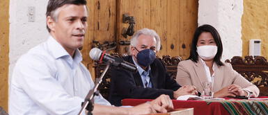 Leopoldo López sobre Venezuela: “Todo comenzó con la misma promesa que escuchamos aquí en el Perú” Leopoldo López sobre Venezuela: “Todo comenzó con la misma promesa que escuchamos aquí en el Perú”